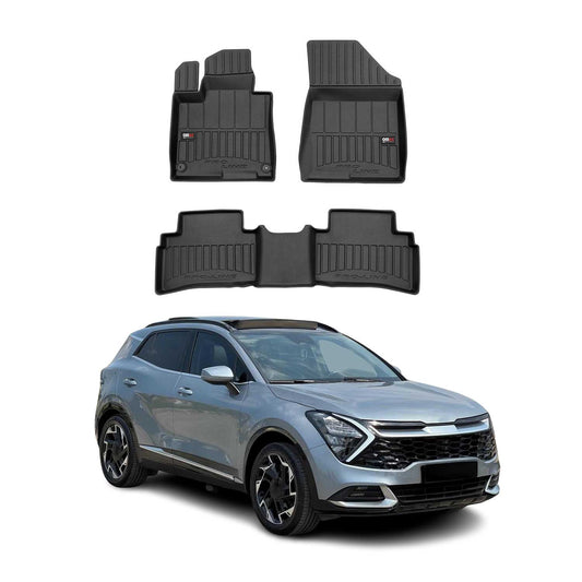 Covorașe auto Kia Sportage 2021-2025, TPE, negre, 4 buc.