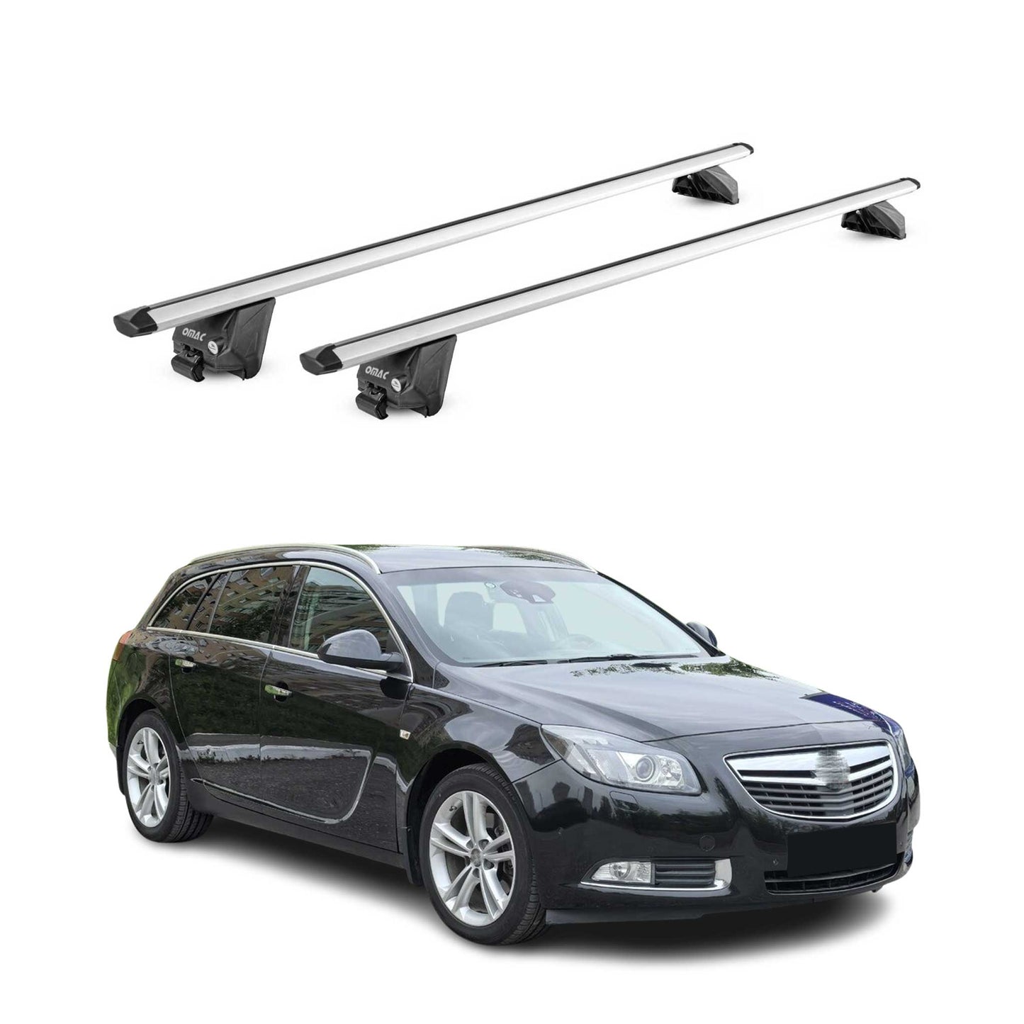 Dachträger Grundtäger für Opel Insignia A B Kombi 2009-2017 100kg Alu Silber ABE