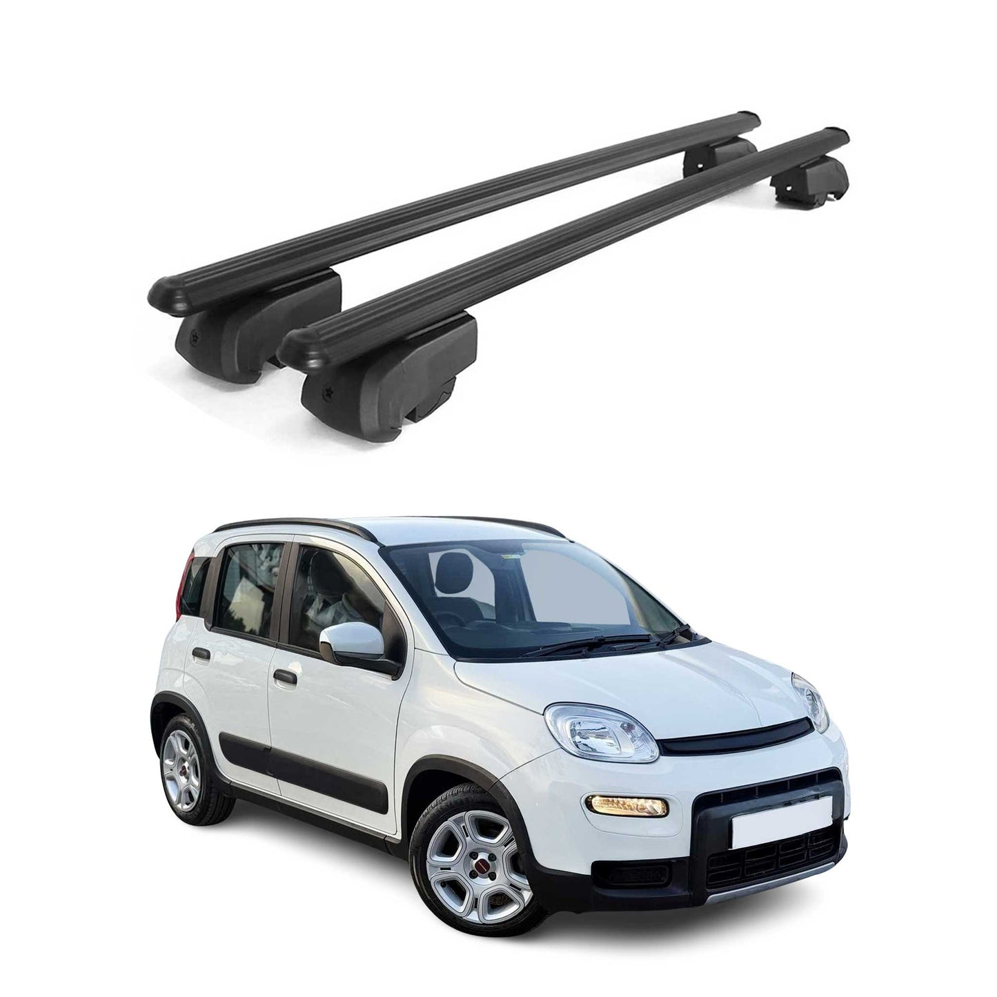 Bagażnik dachowy do Fiata Pandy Cross hatchback 2014-2025 ABE 2x