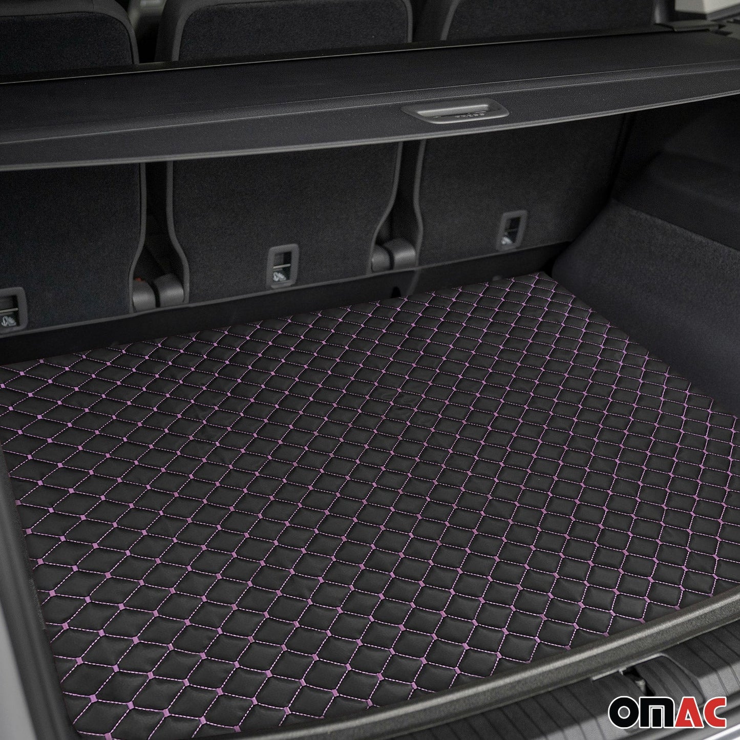 Polsterstoff Kunstleder Polster Autostoff Gesteppt Autopolsterstoff Schwarz+Rosa