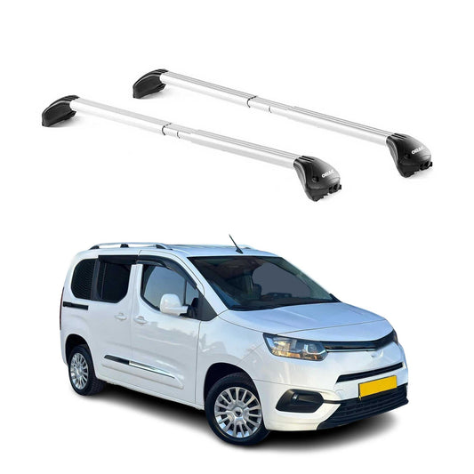 Bară de plafon pentru Toyota Proace City Verso 2019-2025 3-5 uși 100kg aluminiu ABE argintiu