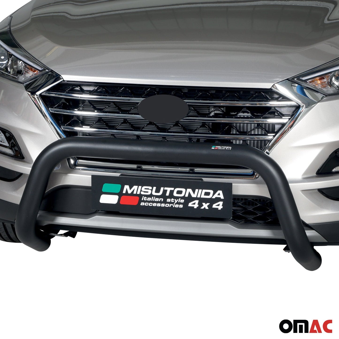 Bară de protecție/buton față pentru Hyundai Tucson 2018-2021, ø76mm, oțel, negru