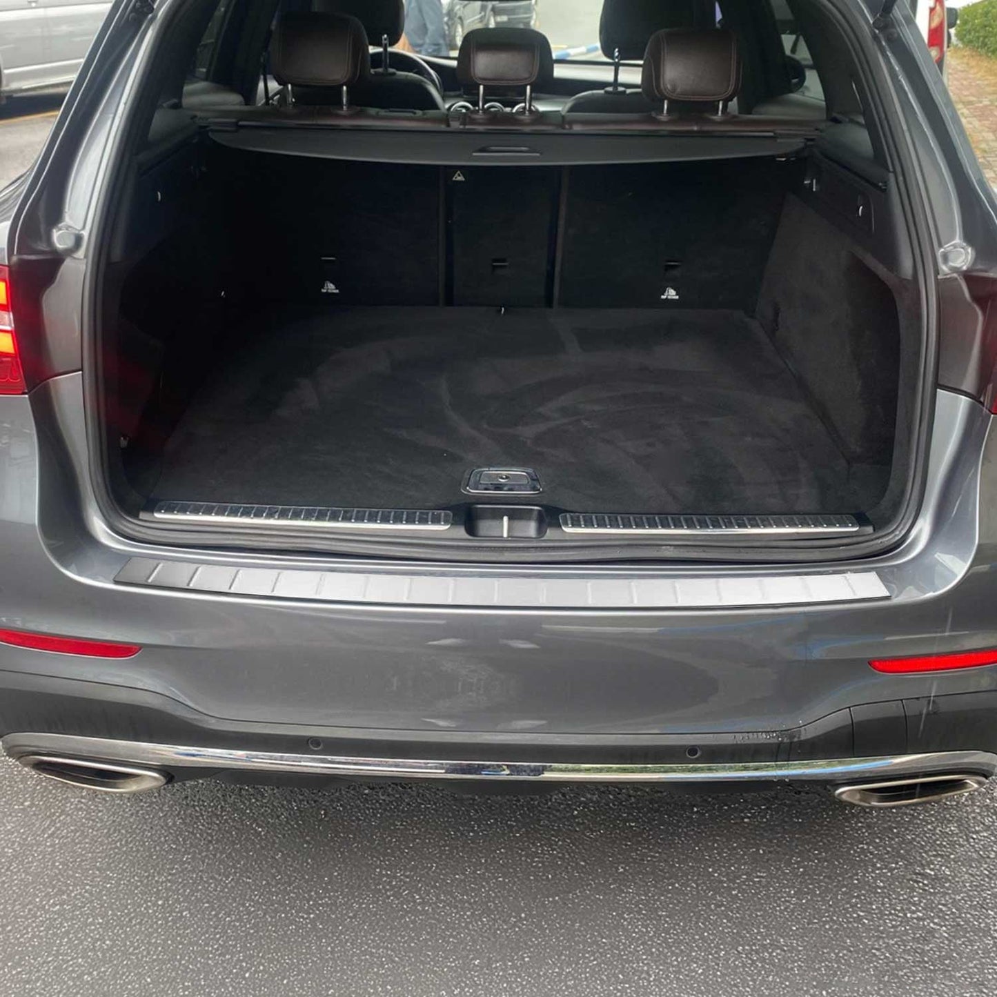 Ladekantenschutz Einstiegleisten Satz für Mercedes GLC 2015-2022 Edelstahl Chrom