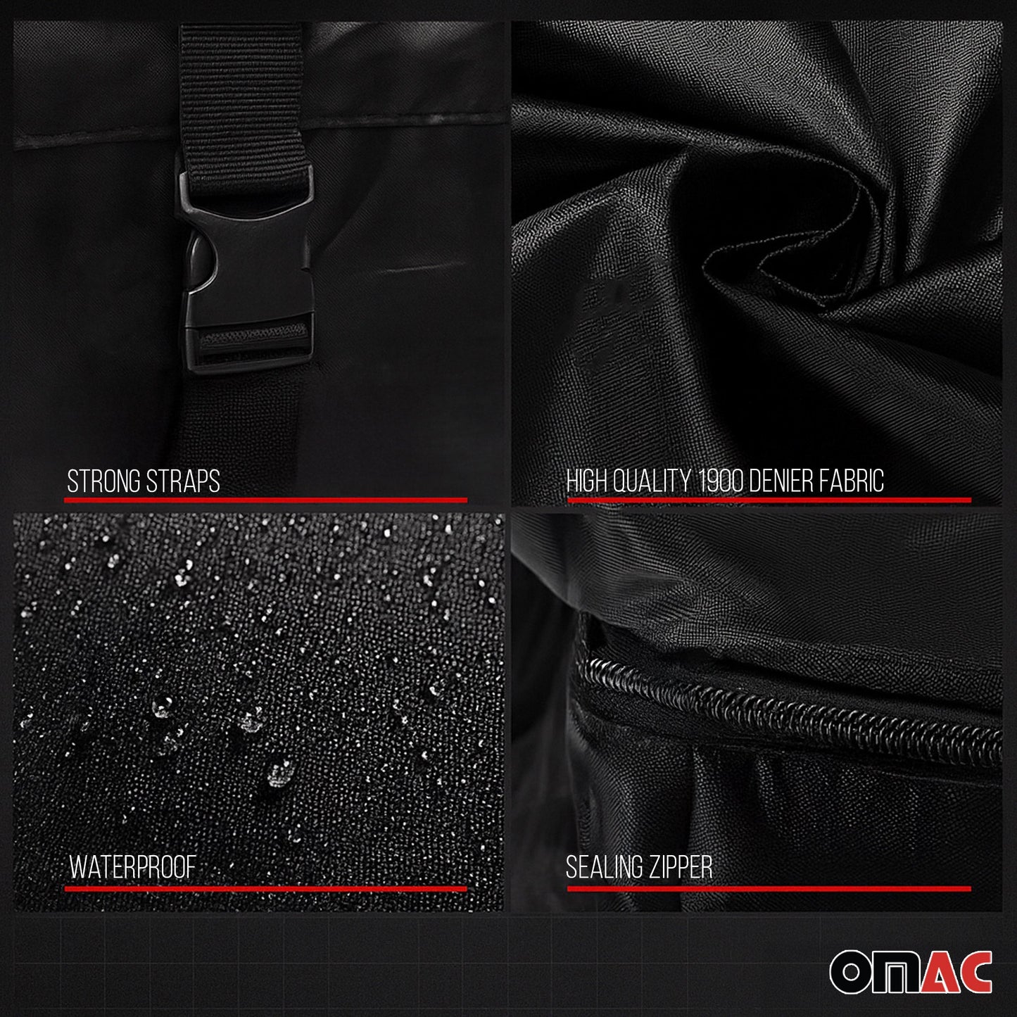 500L Dachbox Dachkoffer Faltbare Auto Dachtasche Gepäcktasche Aufbewahrungsbox