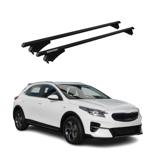 Menabo Dachträger Grundtäger für Kia XCeed 2019-2025 75kg Alu Schwarz 2 tlg