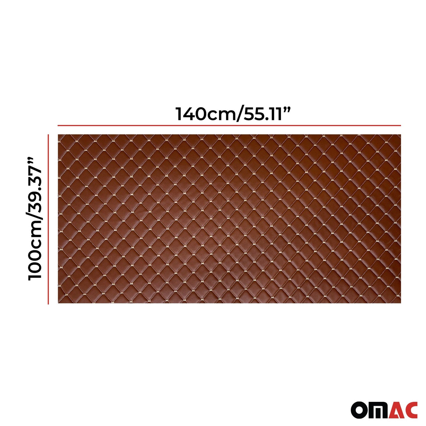 Polsterstoff Kunstleder Polster Autostoff Gesteppt Autopolsterstoff Braun