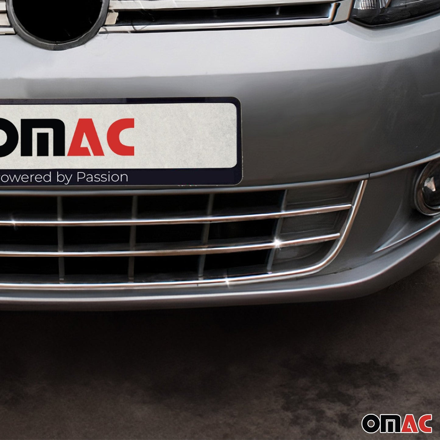 Kühlergrill Leisten Grillleisten für VW Caddy 2010-2015 Edelstahl Silber 3tlg