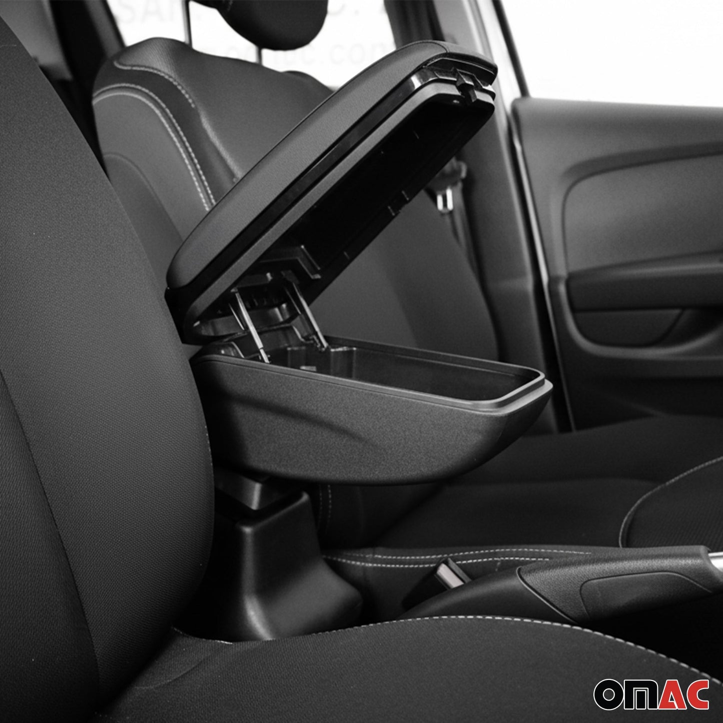 Armlehne Mittelarmlehne Mittelkonsole für Nissan Juke 2011-2019 PU-Leder Schwarz