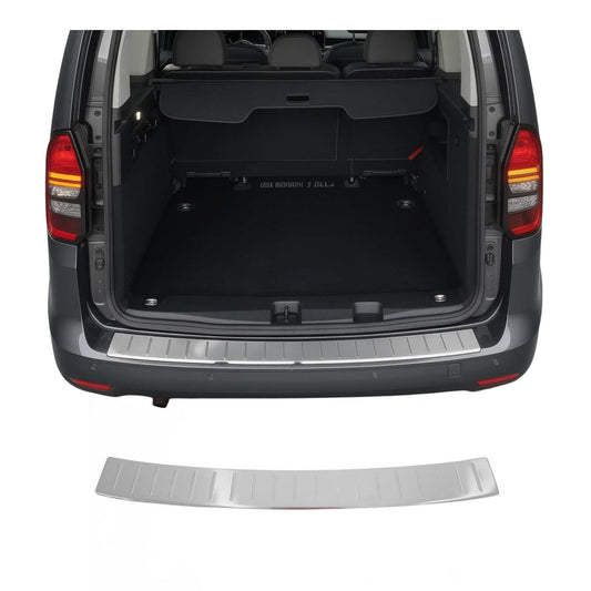 Ladekantenschutz für VW Caddy 2021-2025 Chrom Edelstahl Gebürstet