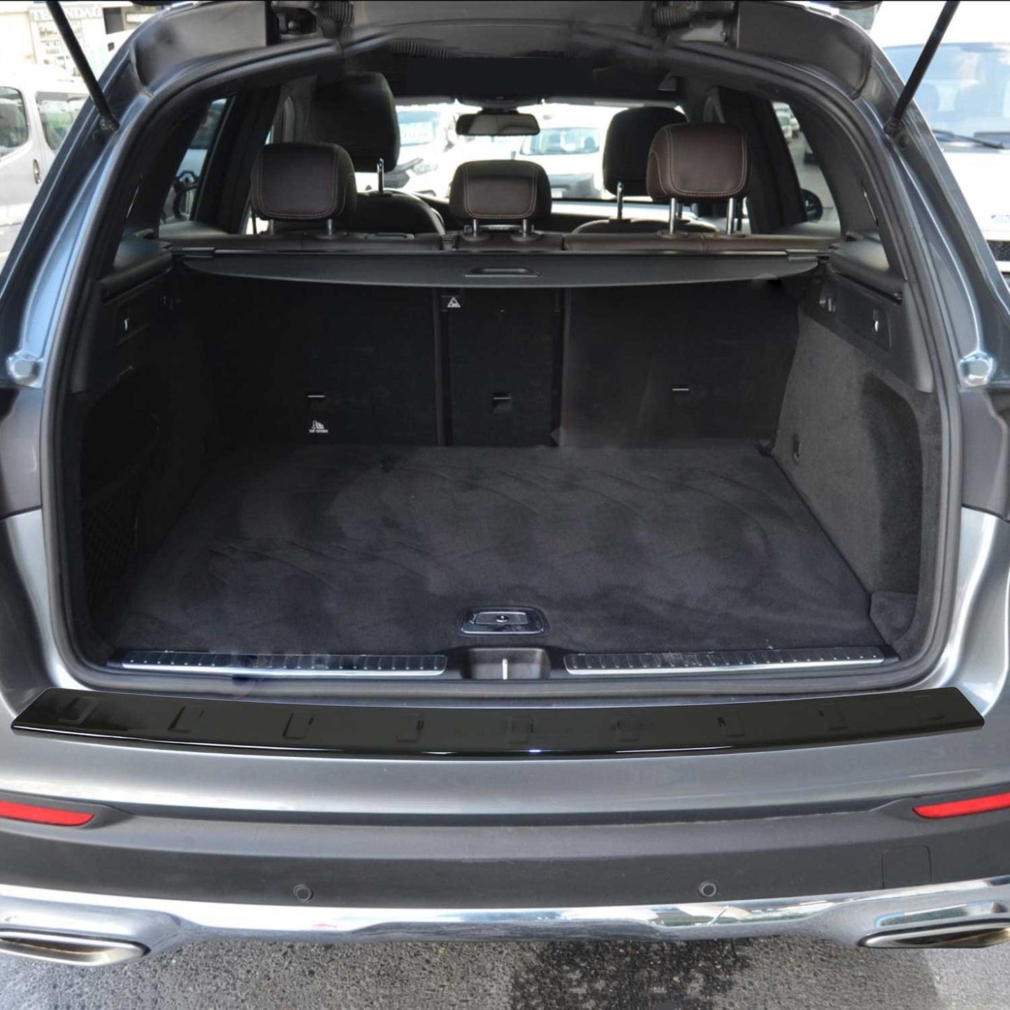 Ladekantenschutz Stoßstange für Mercedes GLC Klasse X253 2016-2022 Acryl Schwarz