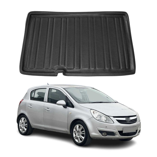 Kofferraumwanne Laderaumwanne für Opel Corsa D 2006-2014 5tür Gummi TPE Schwarz