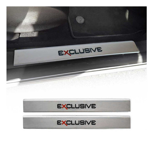 Protecții prag uși, exclusive, pentru Opel Astra J 2009-2018, oțel inoxidabil, 2x