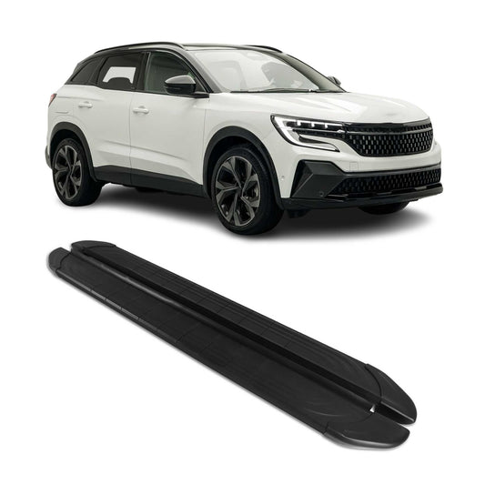 Seitenschweller Trittbretter für Renault Austral 2022-2025 Schwarz Alu 2 tlg