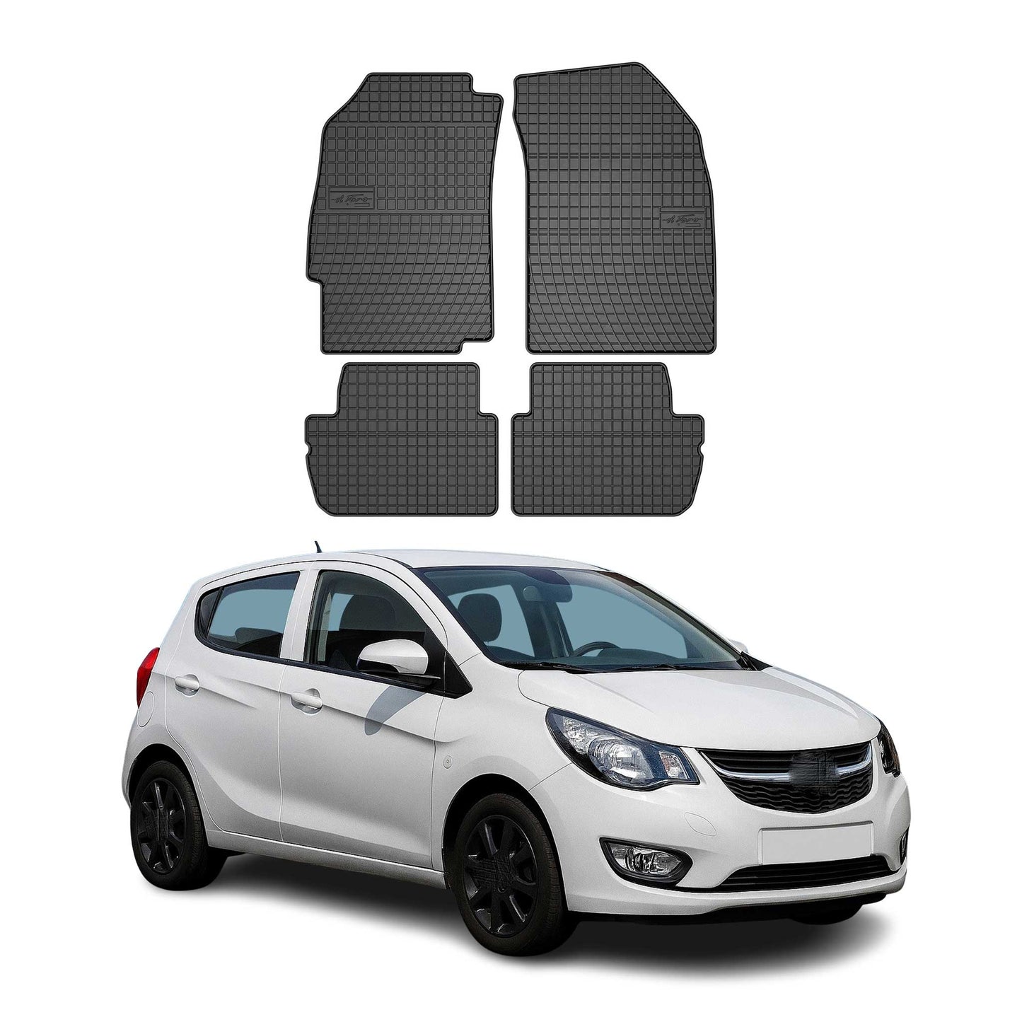 2015-2019 Opel Karl Fußmatten TPE Schwarz 4 tlg