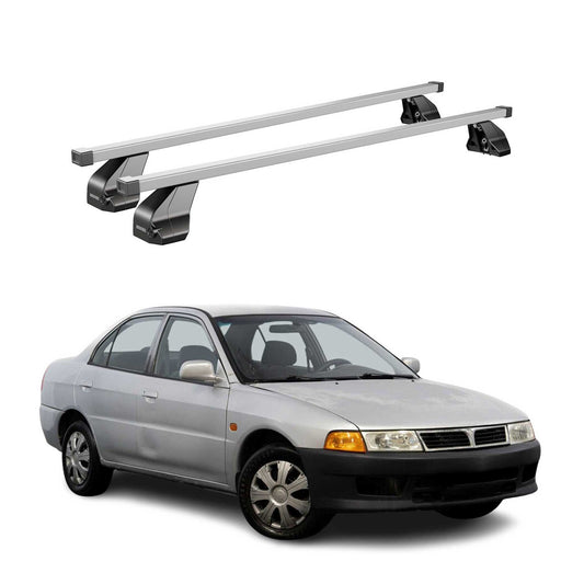 Menabo Dachträger Grundtäger für Mitsubishi Lancer 1995-2000 75kg Stahl Grau 2x
