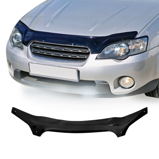 Motorhaube Deflektor Steinschlagschutz für Subaru Legacy IV 2003-2009 Schwarz