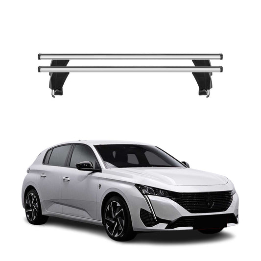 Menabo Dachträger Grundtäger für Peugeot 308 2021-2025 50kg Alu Silber 2 tlg