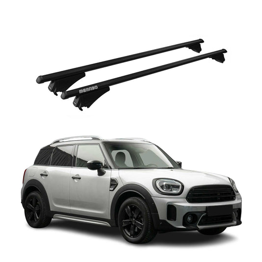Menabo Dachträger Grundtäger für Mini Countryman F60 2017-2023 75kg Alu Schwarz