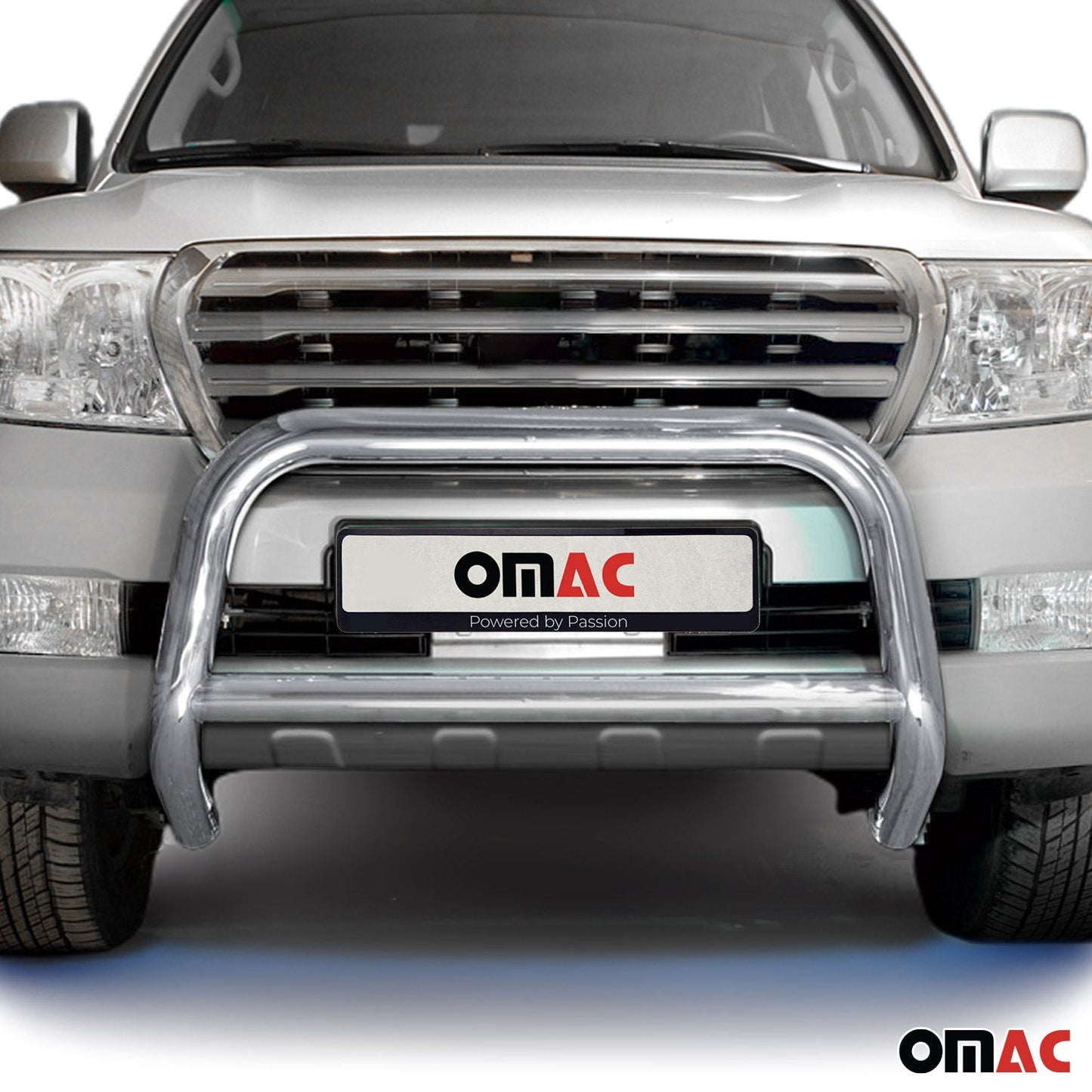 Bară de protecție/buton față pentru Toyota Land Cruiser V8 2007-2012, omologată ABE, argintie