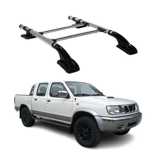 Dachreling Dachträger für Nissan Navara 2001-2004 D22 Crew Cab Alu 4x