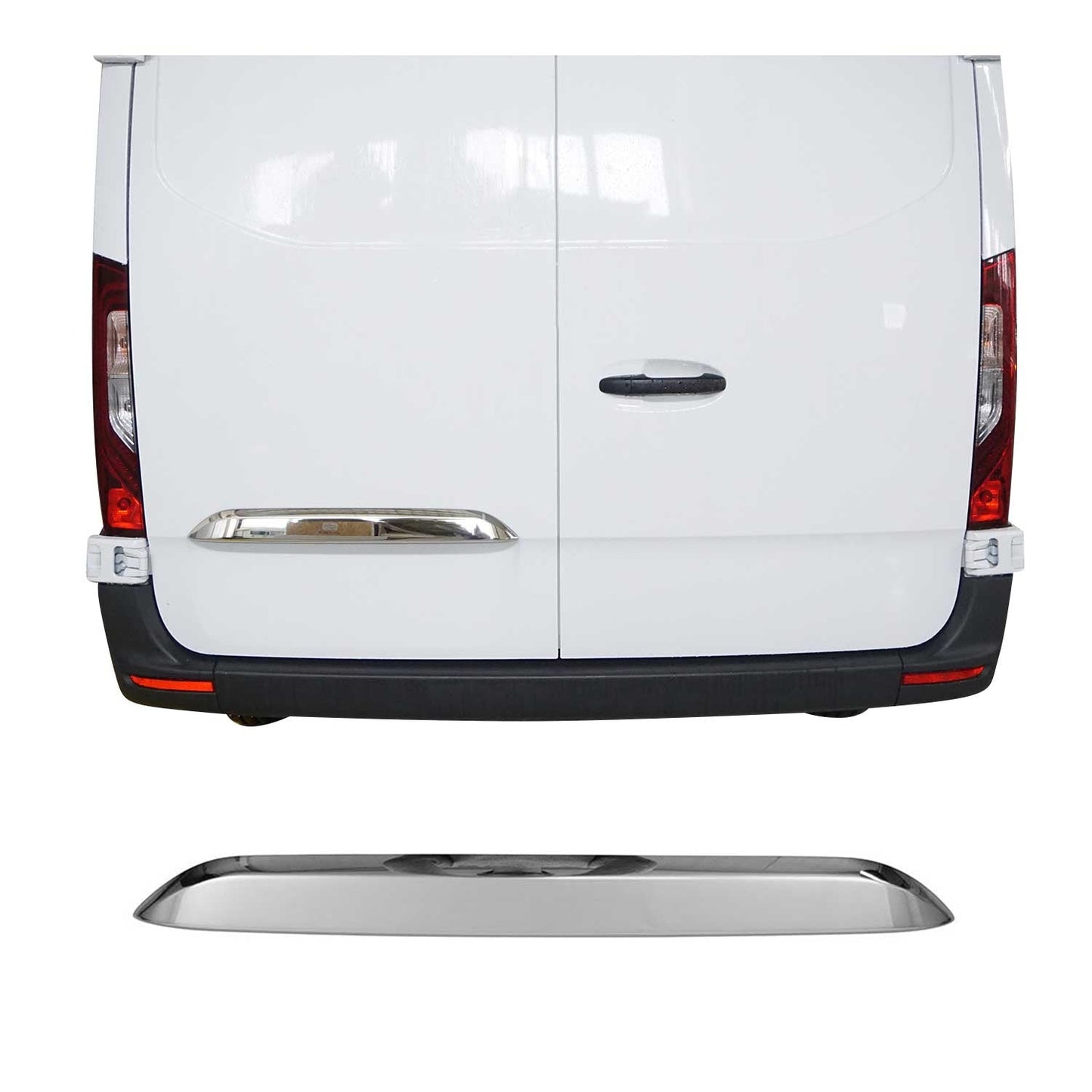 Kofferraumöffner Griff für Mercedes Sprinter 907 910 2018-2025 Edelstahl Dunkel