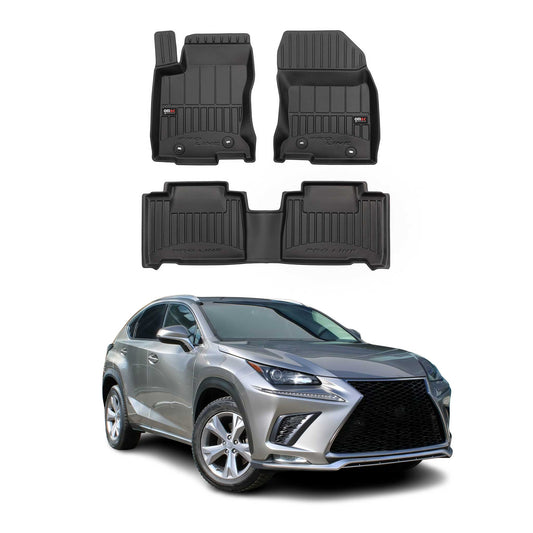 2015-2021 Lexus NX Fußmatten TPE Schwarz 3 tlg