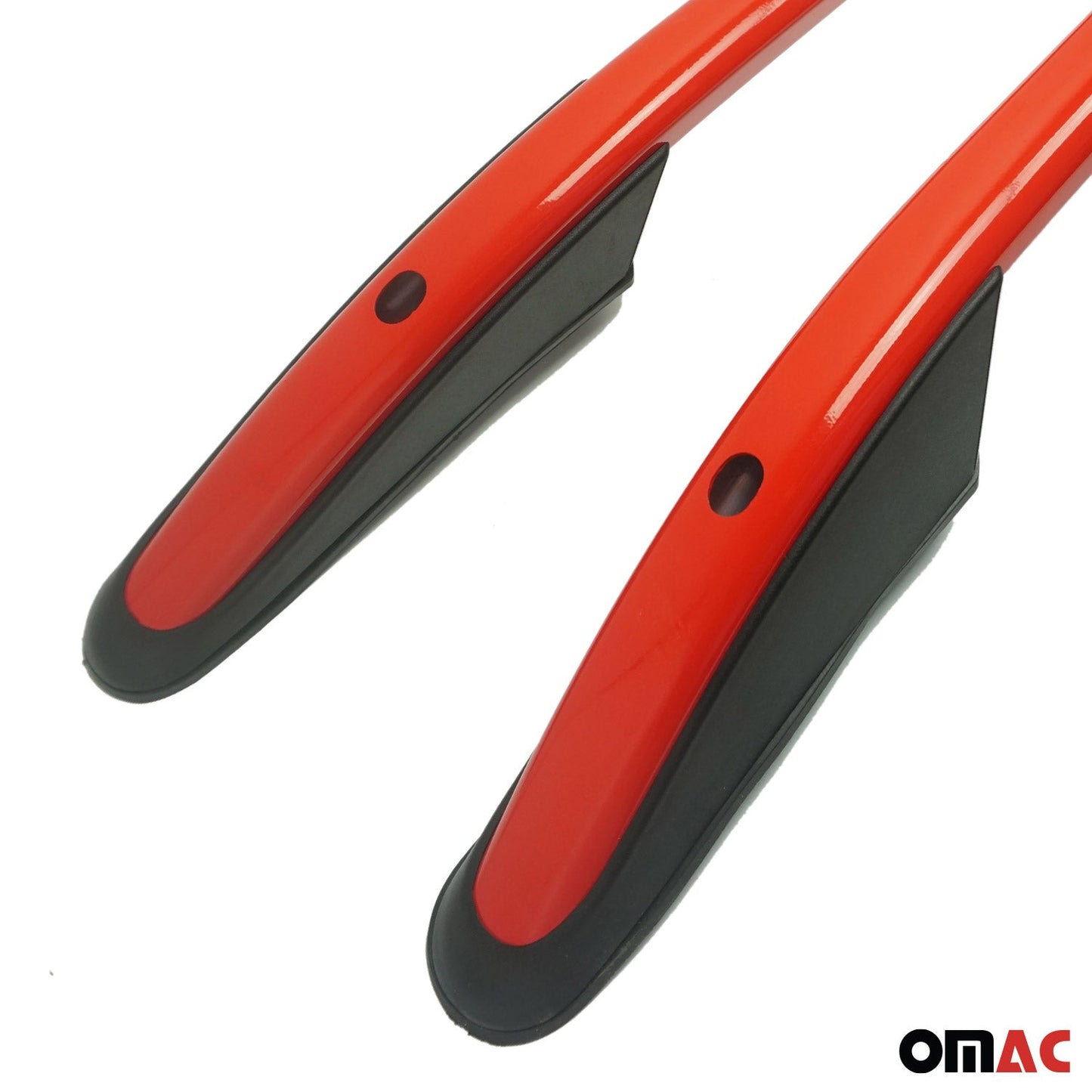 Aluminiowe poprzeczki dachowe do VW Amarok DoubleCab 2010-2022, homologowane przez ABE, czerwone, zestaw 2 szt.