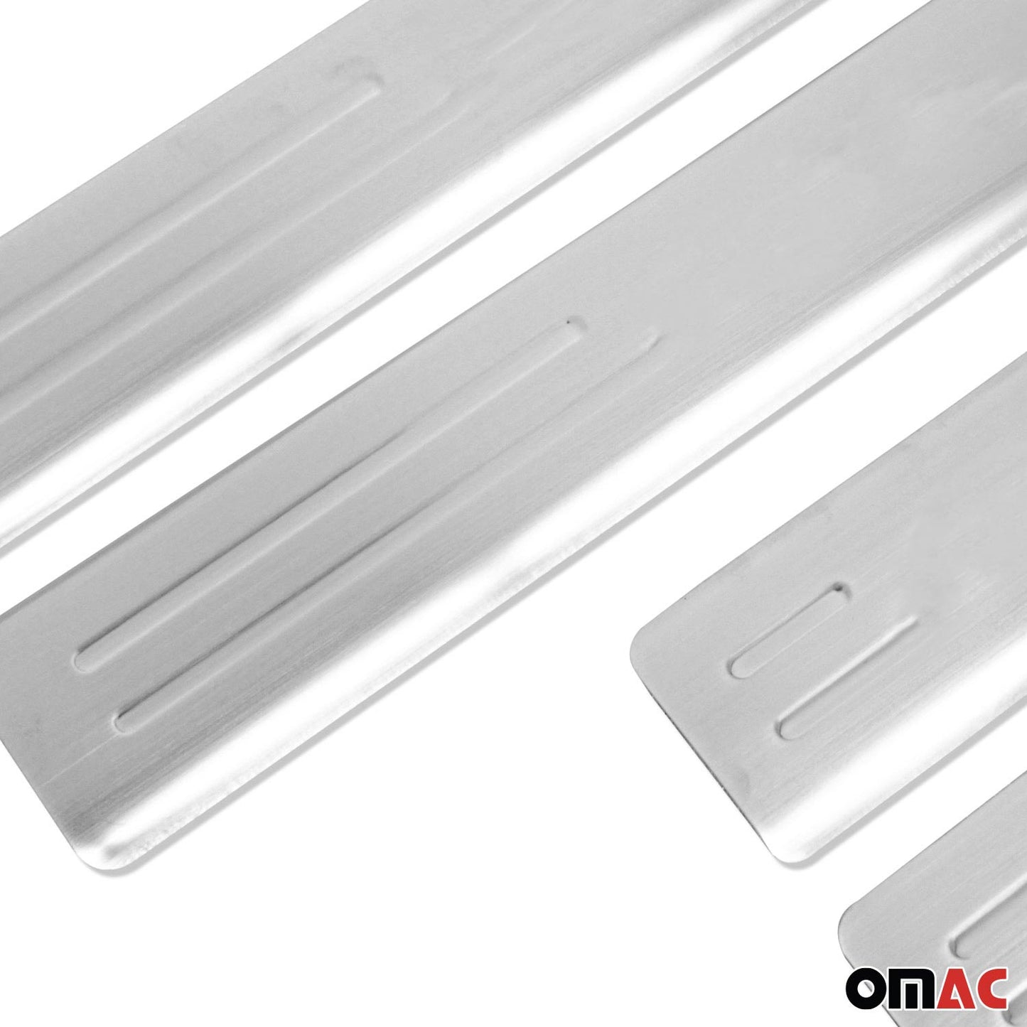 Ornamente prag intrare pentru Audi A1 A2 A3 A4 A5 A6, oțel inoxidabil, 4x