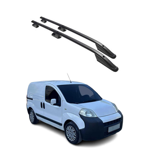 Aluminium Dachreling Querträger für Peugeot Bipper 2008-2024 Schwarz ABE