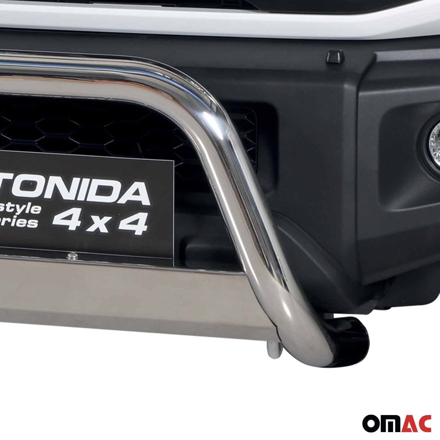 Frontbügel Frontschutzbügel für Suzuki Jimny 2018-2025 ø63mm Stahl Silber Schutz