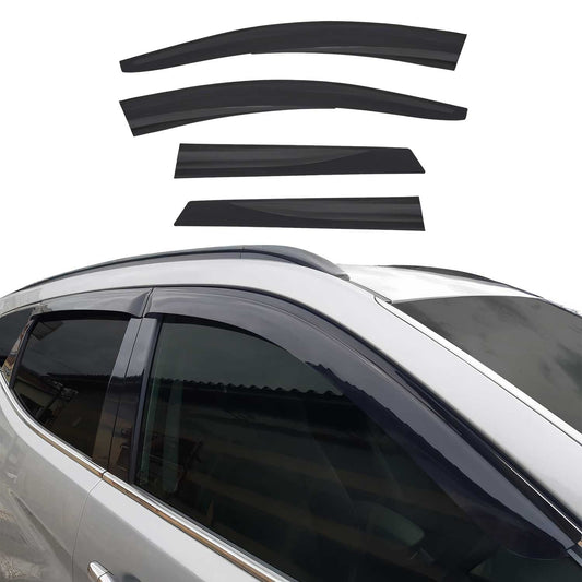 4x Windabweiser Regenabweiser für Dacia Duster 2018-2024 Acryl Dunkel