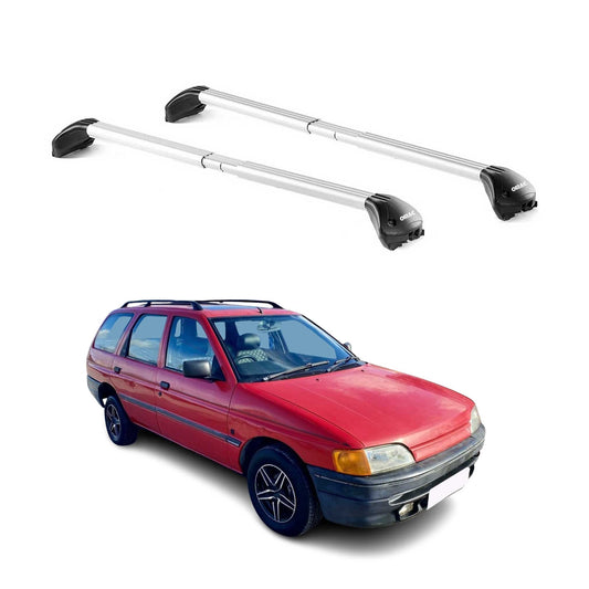 Dachträger Grundtäger für Ford Escort Kombi 1993-2000 5 tür 100kg Alu Silber ABE