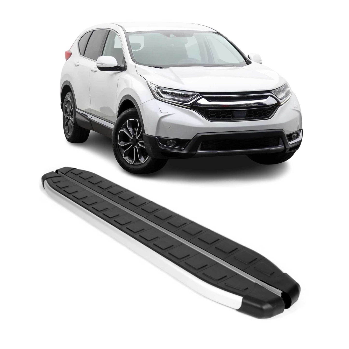 Seitenschweller Seitenbretter Trittbretter für Honda CR-V 2016-2025 Alu Schwarz
