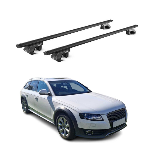 Dachträger für Audi A4 Allroad B8 B9 2009-2025 5 tür 90kg Alu Schwarz 2x ABE