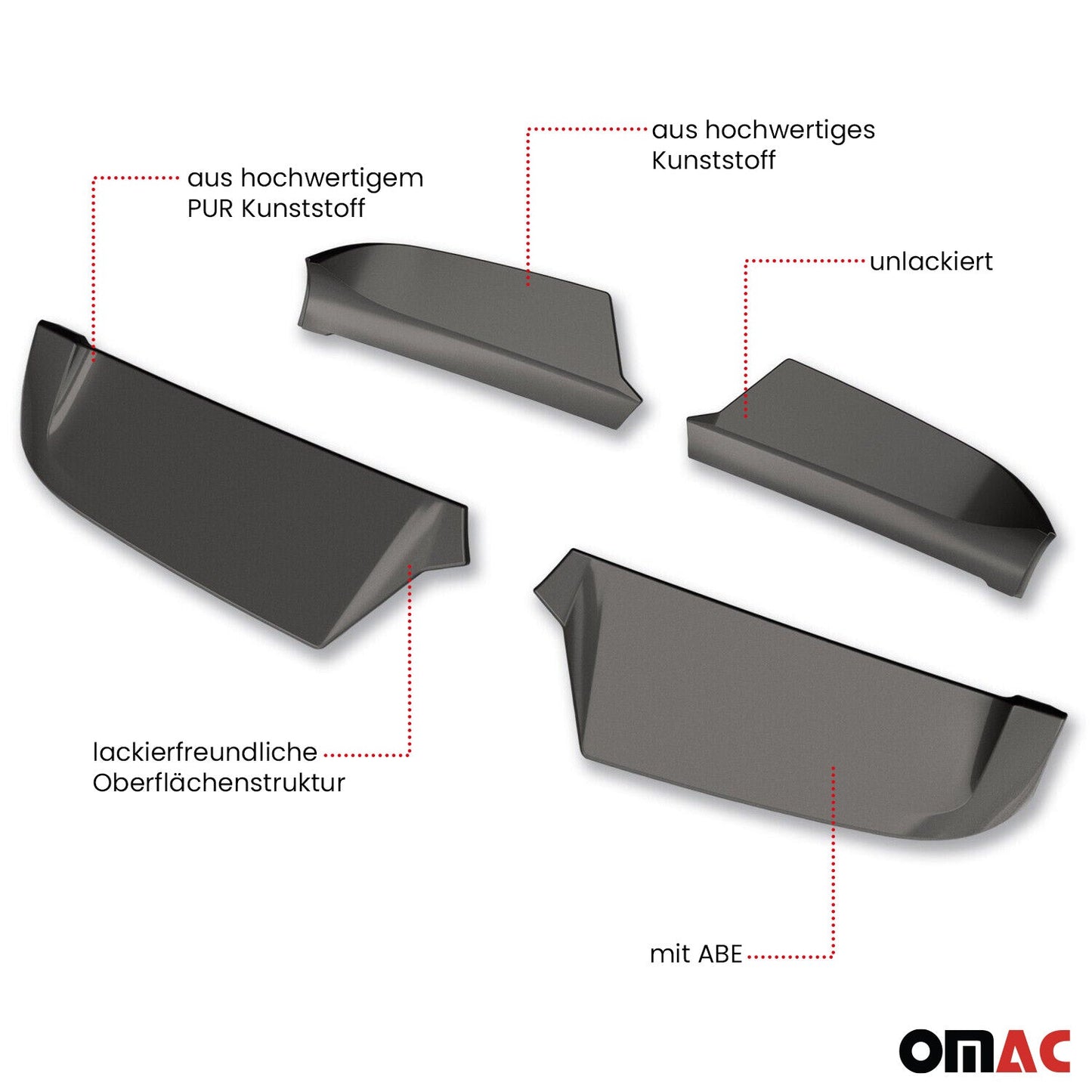 RDX Dachspoiler Spoiler für Mercedes Vito W447 2014-2025 mit 2 Hecktüren