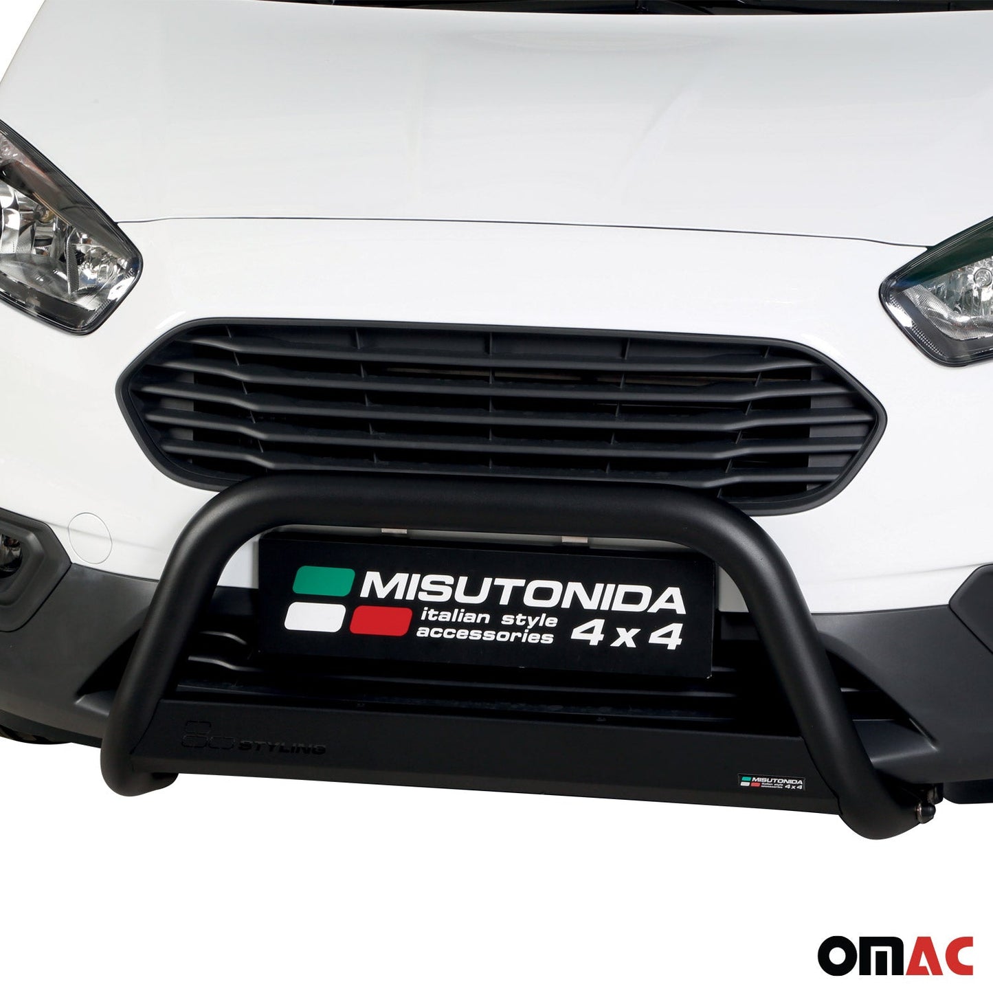 Frontbügel Frontschutzbügel für Ford Transit Courier 2018-2021 Schwarz Ø 63 mm