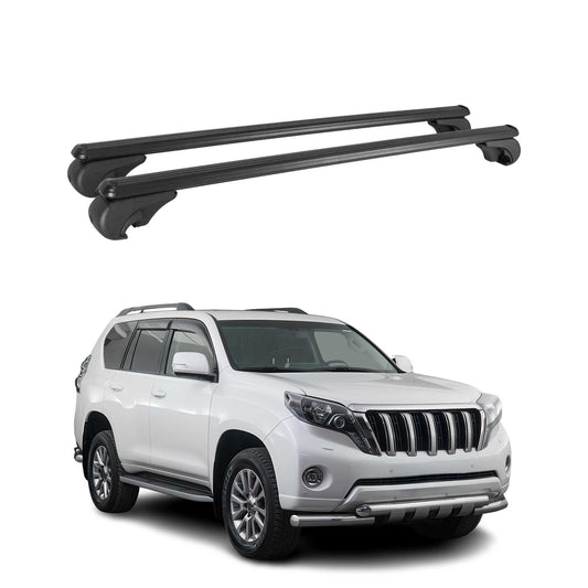 Portbagaj de plafon pentru Toyota Land Cruiser Prado J15 2009-2025 75kg Argintiu 2x