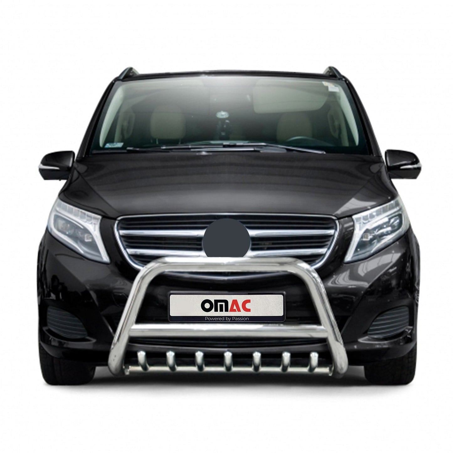 Bară de protecție față pentru Mercedes Class 2014-2025 cu ABE (omologare de tip germană) Oțel Argintiu