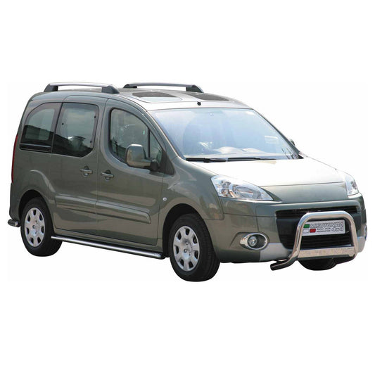 Bară de protecție/buton față pentru Peugeot Partner 2008-2015, ø63mm, oțel, argintiu
