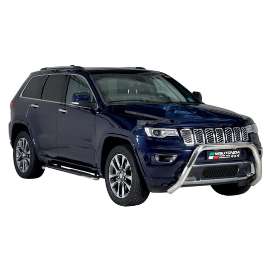 Bară de protecție/buton față pentru Jeep Grand Cherokee 2013-2017, ø76mm, oțel, argintiu