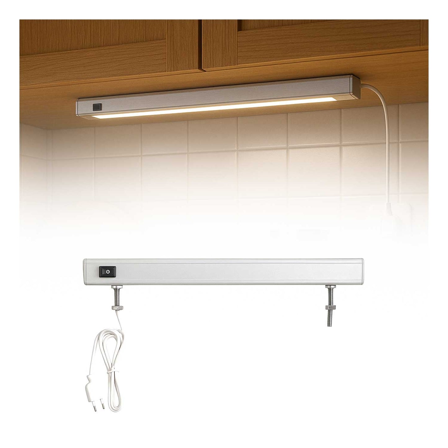 LED Unterbauleuchte Möbelleuchte Küchenleuchte 50 cm 6W A Energie