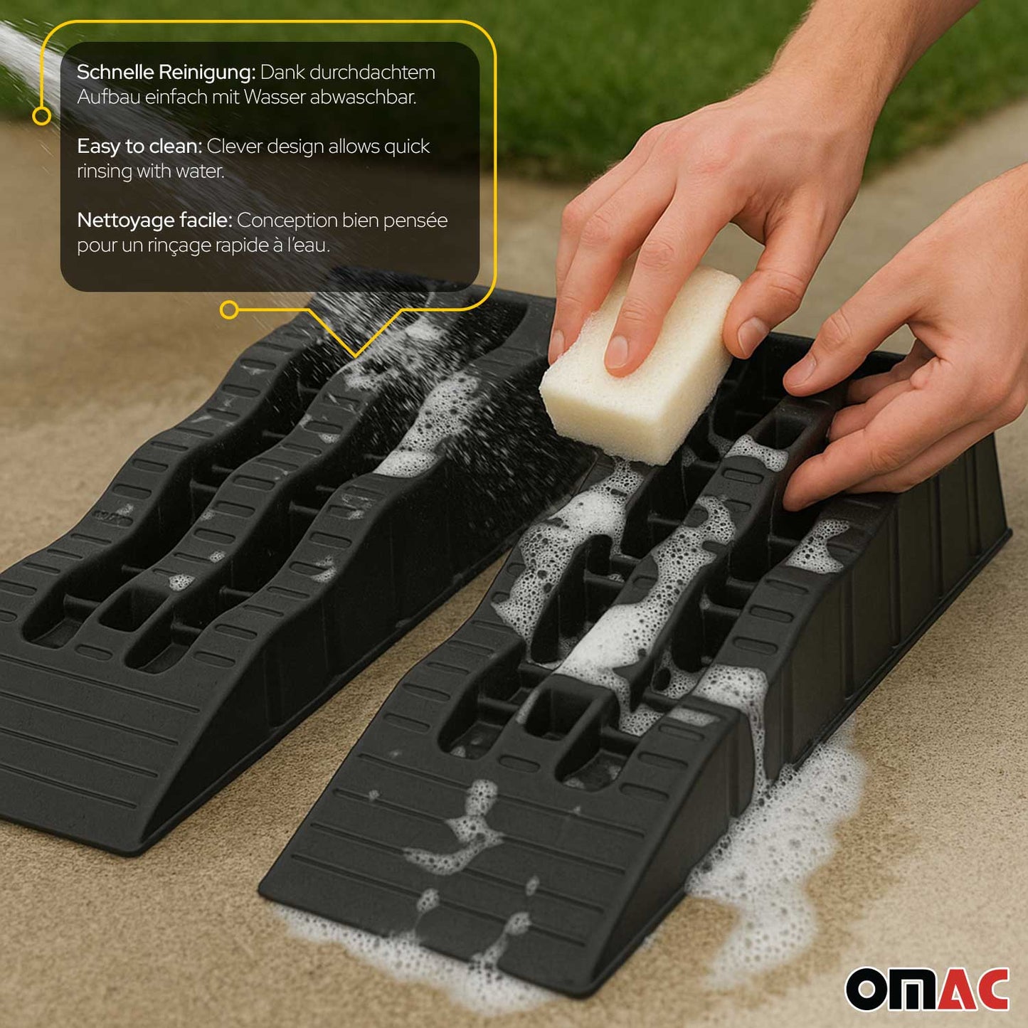 Auffahrrampe Autoreifen Heben Stabilisierung für PKW Wohnwagen 3,5 Tonnen Set