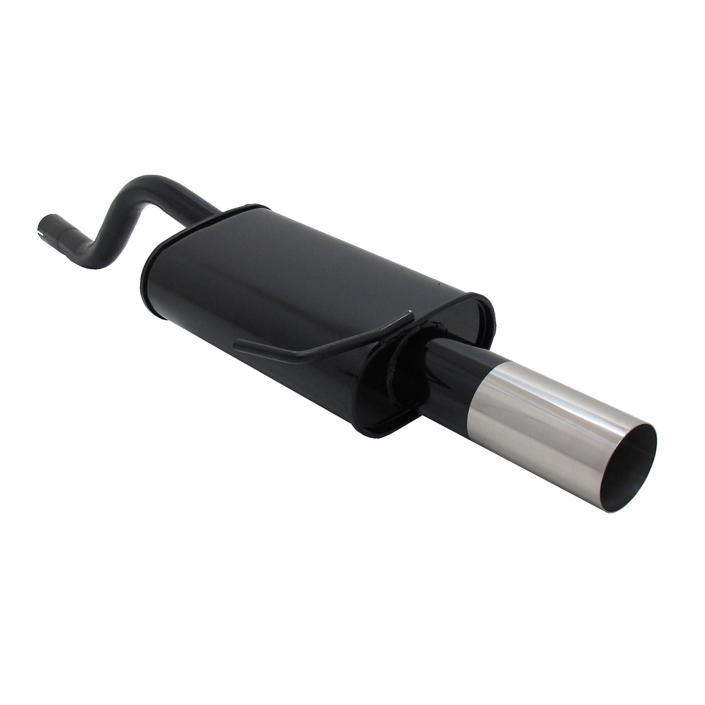 Novus Sportauspuff für Renault Clio 2 1x90mm RL-Design Endschalldämpfer mit ABE