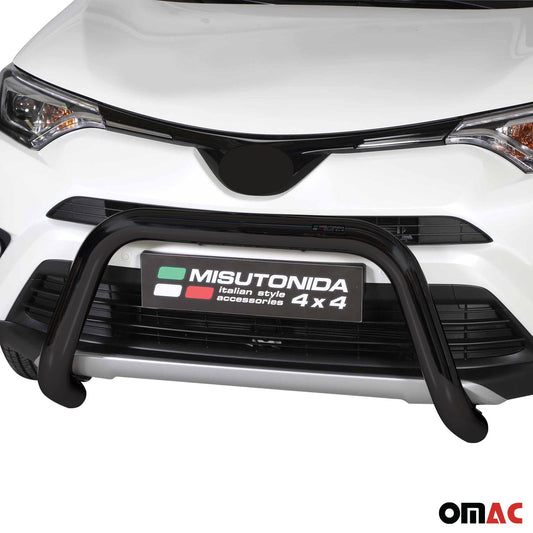 Bară de protecție/buton față pentru Toyota RAV4 Hybrid One 2016-2018 ø76 Negru
