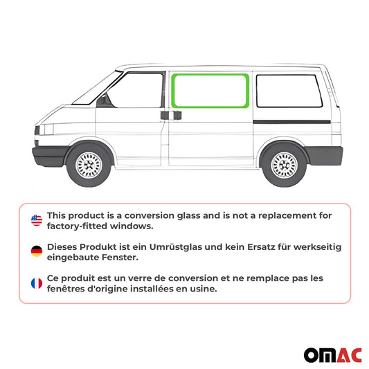 Seitenfenster Auto Fenster für VW T4 Transporter 1990-2003 Vorne Links L1 L2