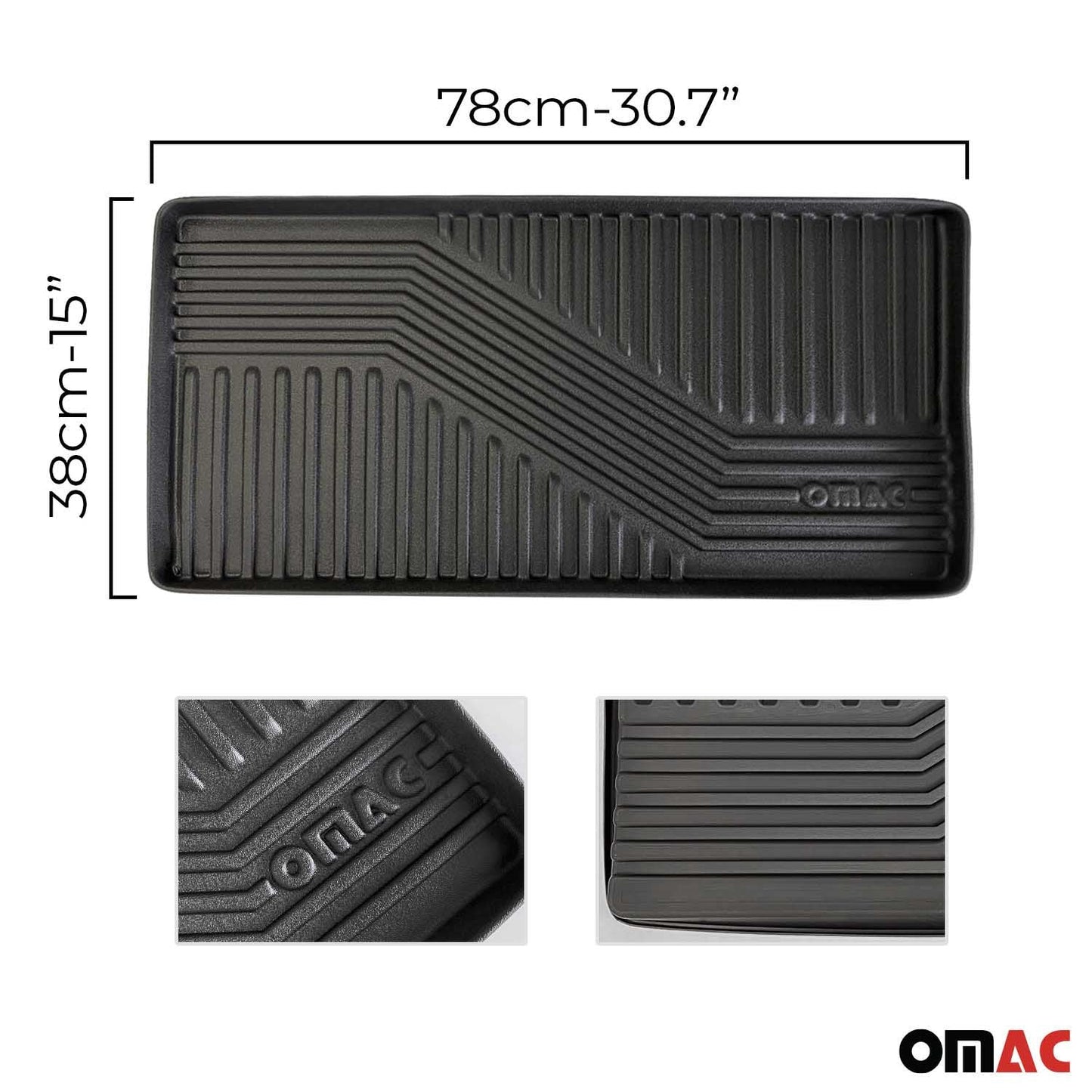 5x OMAC Schuhmatte Sauberlaufmatte Abtropfschale Napfunterlage 78x38cm Unterlage
