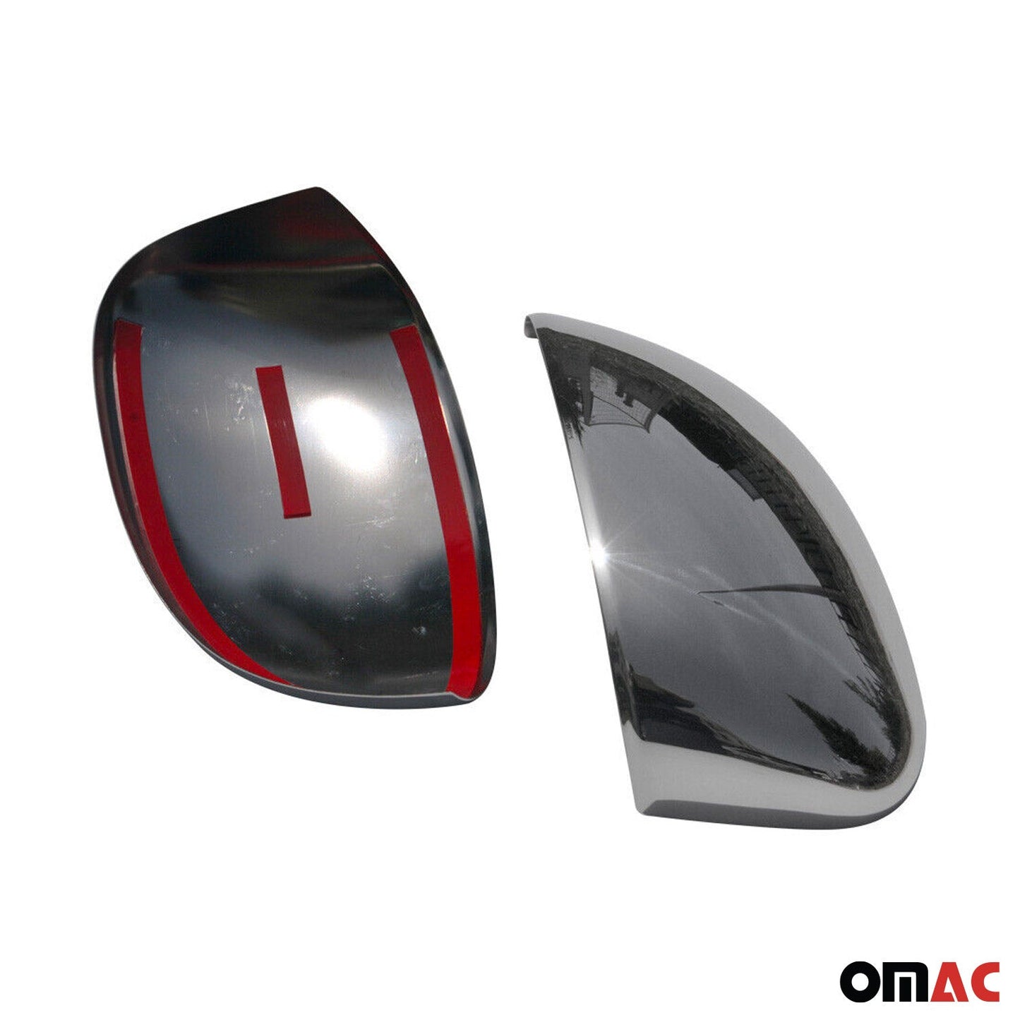 Spiegelkappen Spiegelabdeckung für Fiat Linea 2007-2020 Edelstahl Silber 2tlg