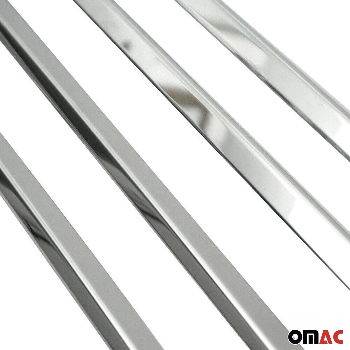 Ornamente/ramă geam pentru Fiat Siena 1995-2004, oțel inoxidabil, cromat, 4 bucăți