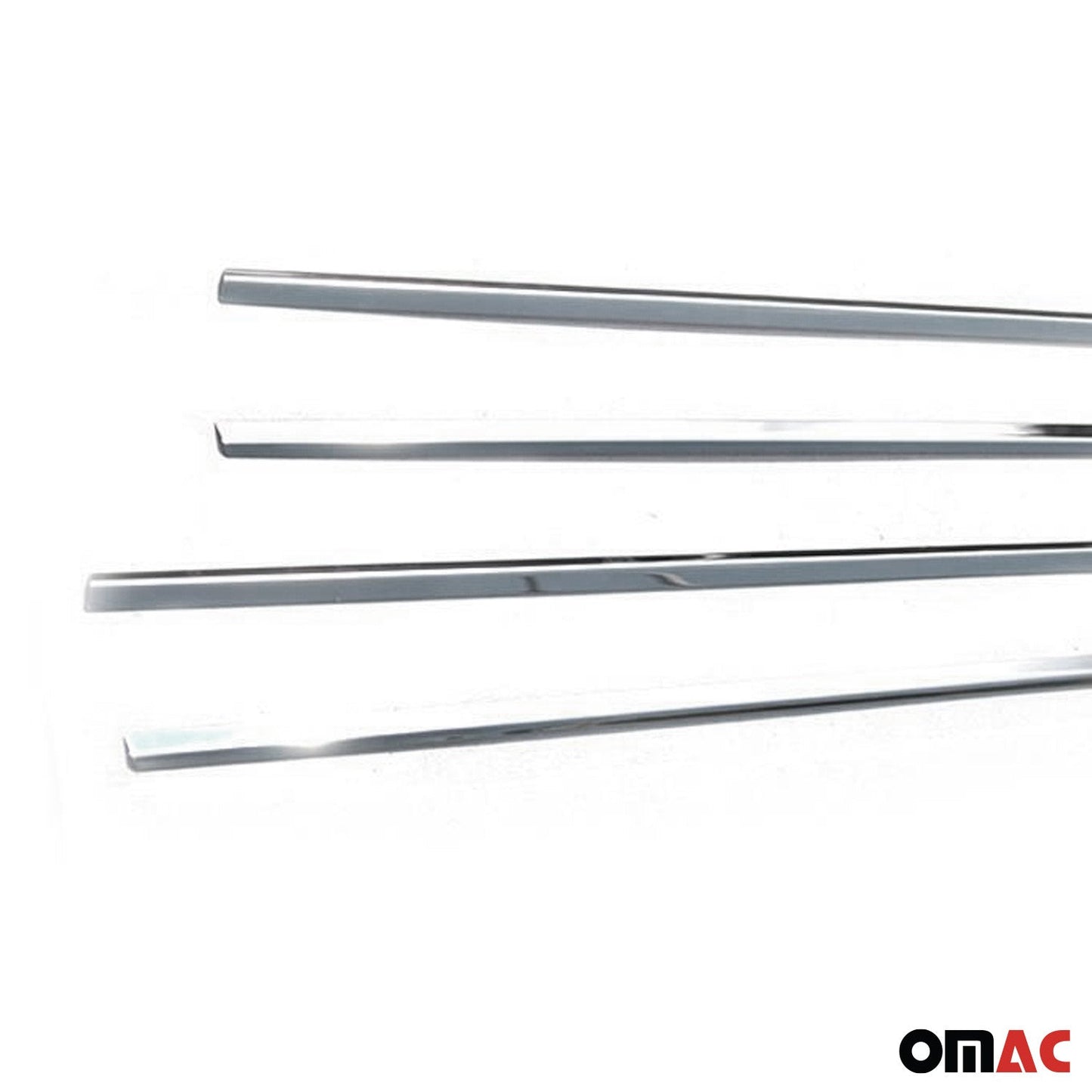 Benzi decorative pentru geamuri pentru Toyota Corolla Verso 2004-2009, oțel inoxidabil cromat, 4x