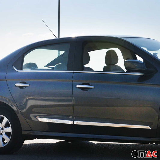 Fensterleisten Zierleisten für Citroen C-Elysee 2012-2021 Edelstahl Chrom 6tlg